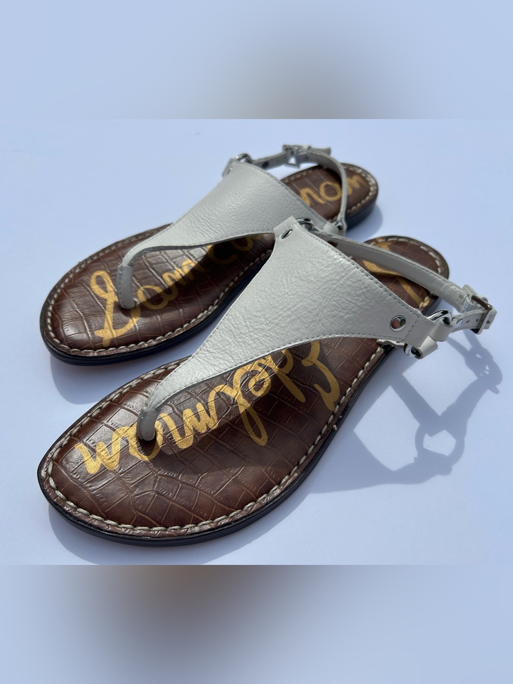 NWT🌷Sam Edelman Signature Collection White Gaia Sandal